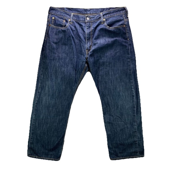 Levi's Other - Levi's Jeans Mens 40x32 Blue 569 Loose Straight Fit Dark Wash 100% Cotton Denim